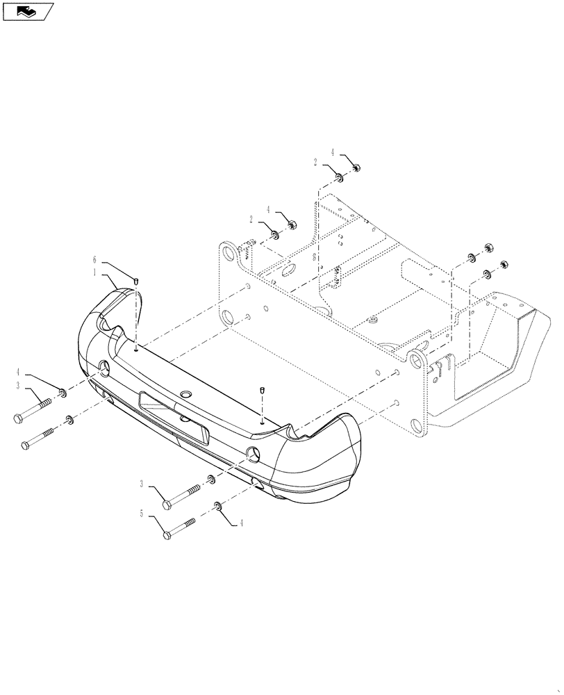 Схема запчастей Case 621F - (39.140.AM[01]) - COUNTERWEIGHT, HEAVY DUTY (39) - FRAMES AND BALLASTING