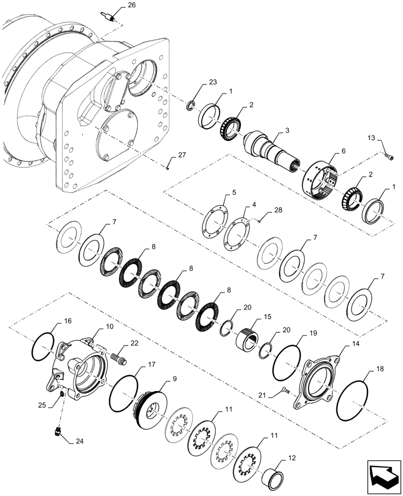 Схема запчастей Case 1150M WT/LGP - (48.130.AJ[01]) - FINAL DRIVE, WIDE TRACK (48) - TRACKS & TRACK SUSPENSION