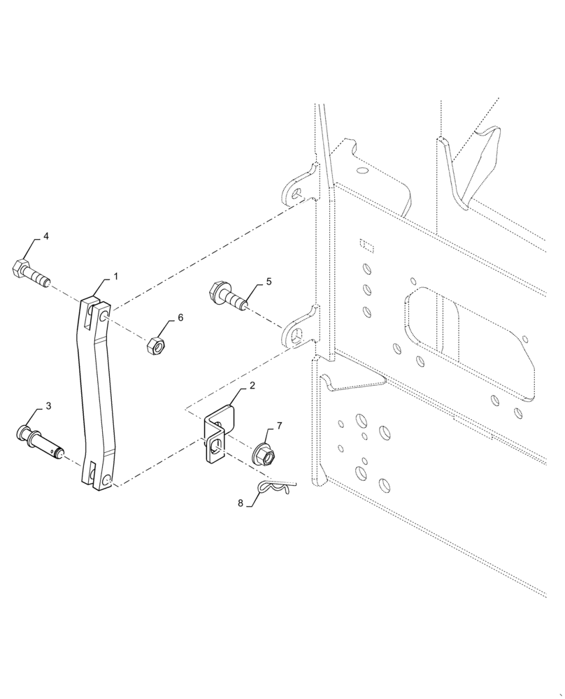 Схема запчастей Case DV23 - (39.100.AN[05]) - ARTICULATION JOINT LOCK (39) - FRAMES AND BALLASTING