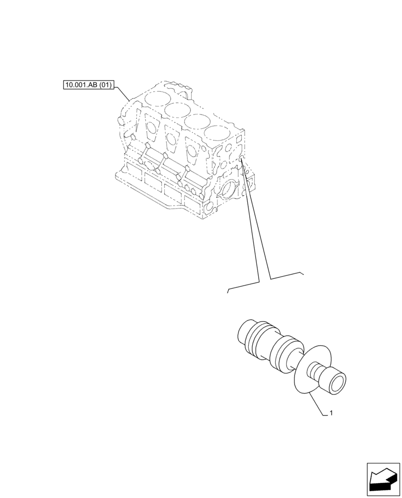 Схема запчастей Case AQ-4HK1XASS01 - (10.400.AA) - ENGINE, BY-PASS VALVE (10) - ENGINE