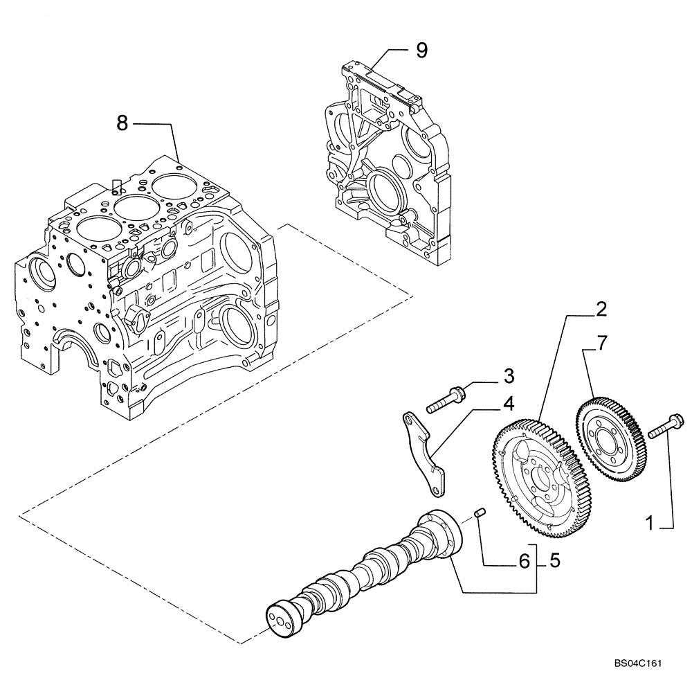 Схема запчастей Case 435 - (02-24) - CAMSHAFT - TIMING CONTROL (02) - ENGINE