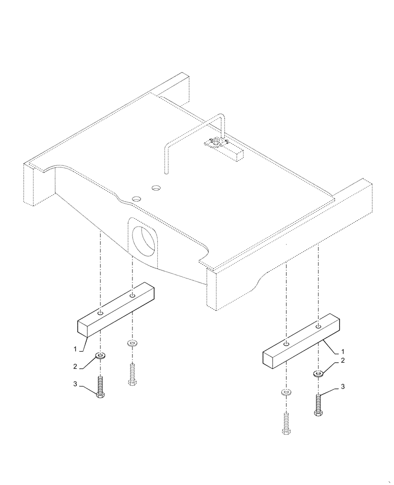 Схема запчастей Case 621F - (27.100.AK) - REAR AXLE STOP, 8 DEG (27) - REAR AXLE SYSTEM