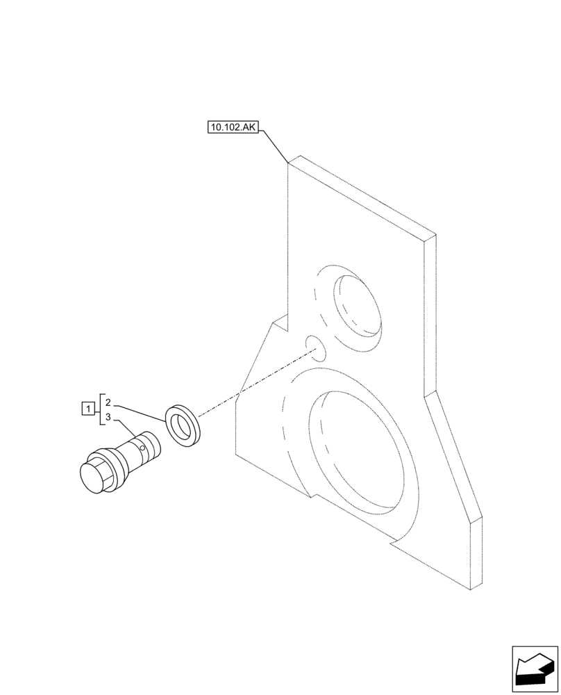 Схема запчастей Case AQ-4HK1XASS01 - (10.304.AM) - ENGINE OIL PUMP, PRESSURE RELIEF VALVE (10) - ENGINE