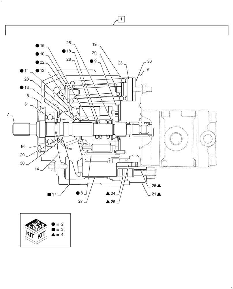 Схема запчастей Case CX55B - (35.106.AD[02]) - HYDRAULIC PUMP, ASSY, CANOPY (35) - HYDRAULIC SYSTEMS