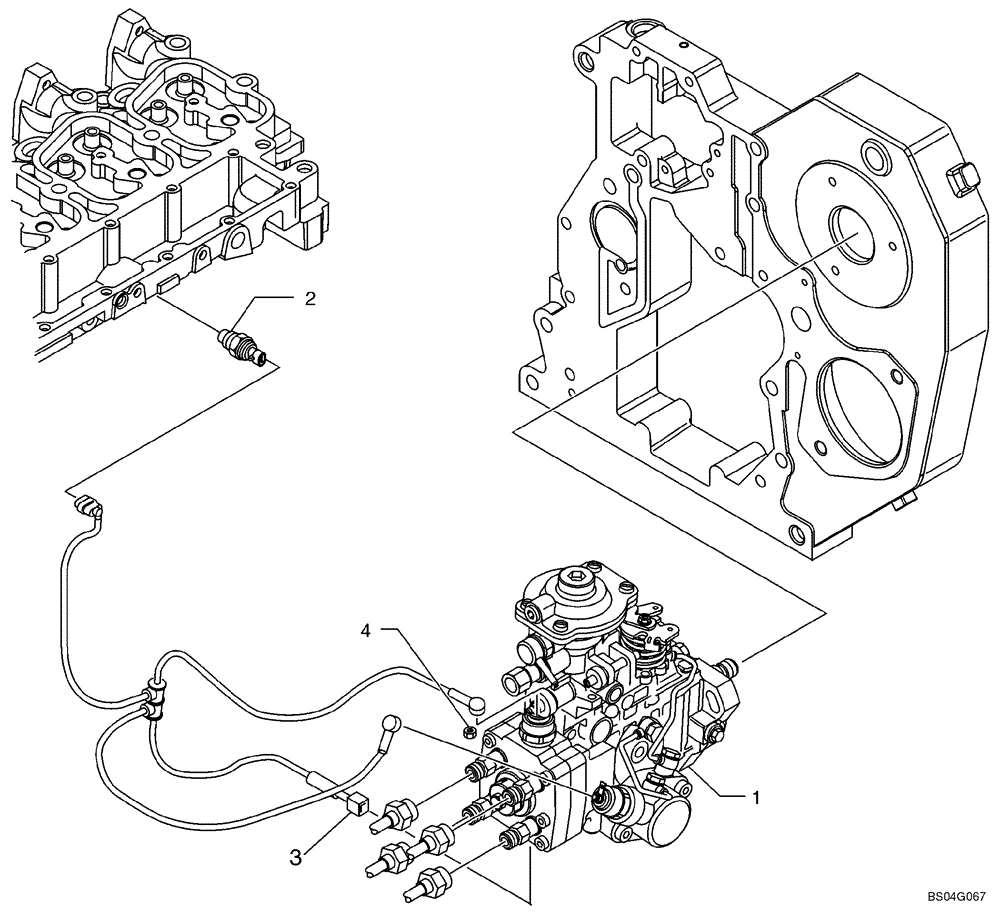 Схема запчастей Case 521D - (03-06) - FUEL INJECTION PUMP (03) - FUEL SYSTEM