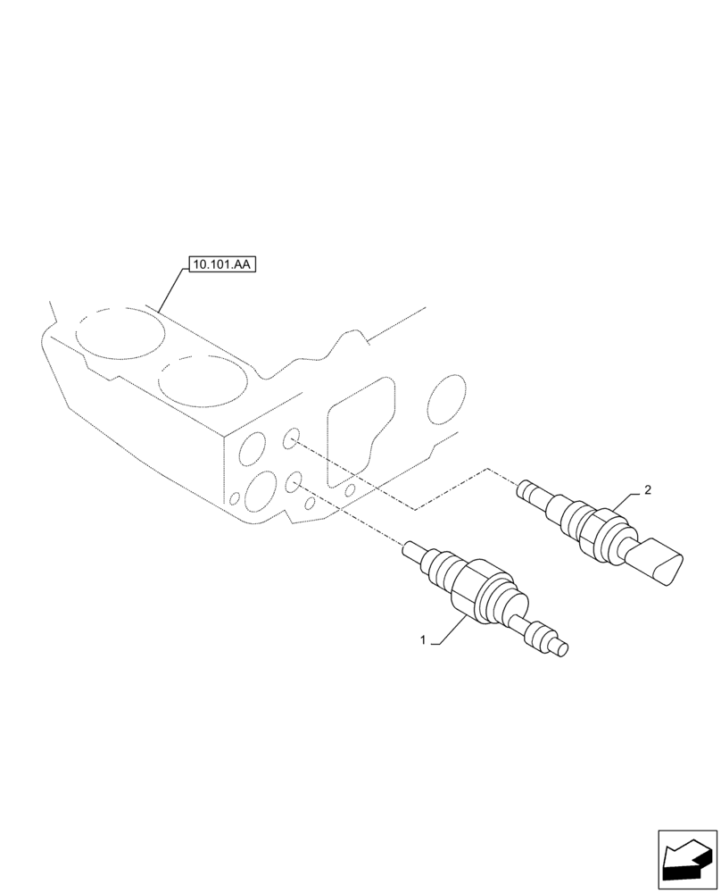 Схема запчастей Case AQ-4HK1XASS01 - (55.012.AA) - ENGINE, TEMPERATURE SWITCH (55) - ELECTRICAL SYSTEMS