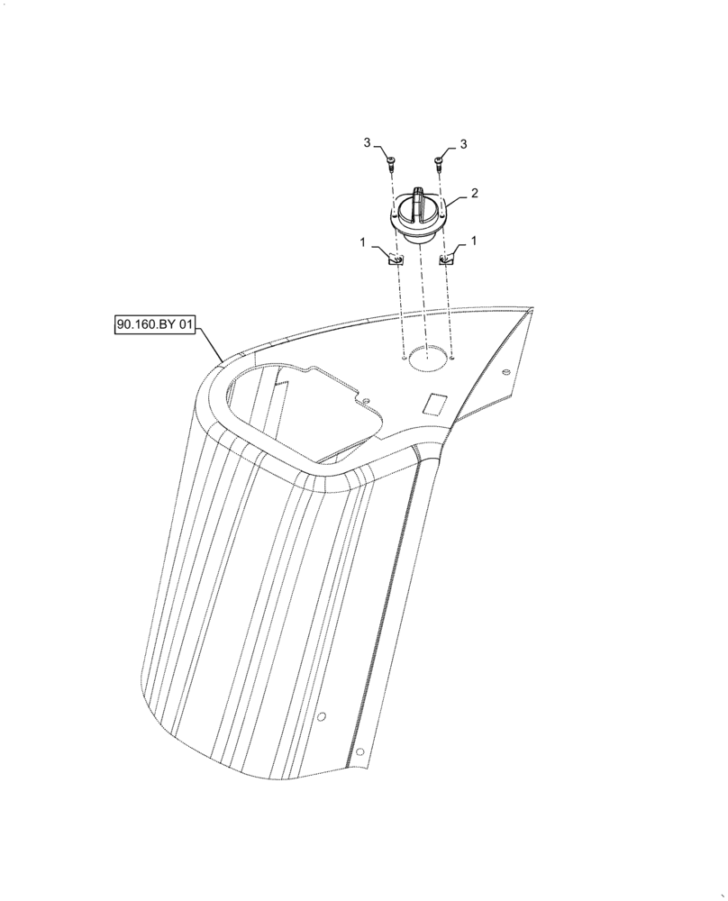 Схема запчастей Case 570N EP - (55.525.AB[01]) - VAR - 747880 - HAND THROTTLE CONTROL (55) - ELECTRICAL SYSTEMS