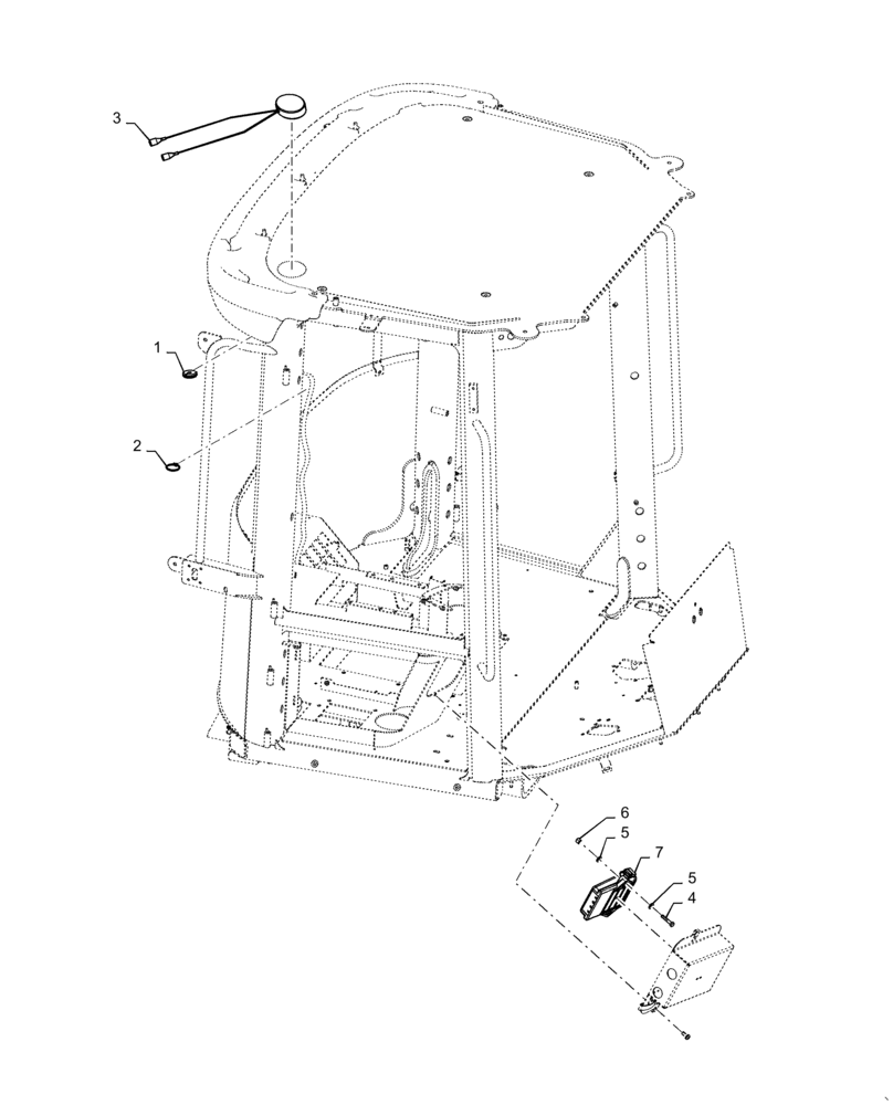 Схема запчастей Case 721F - (55.991.AD) - TELEMATICS INSTALLATION (55) - ELECTRICAL SYSTEMS