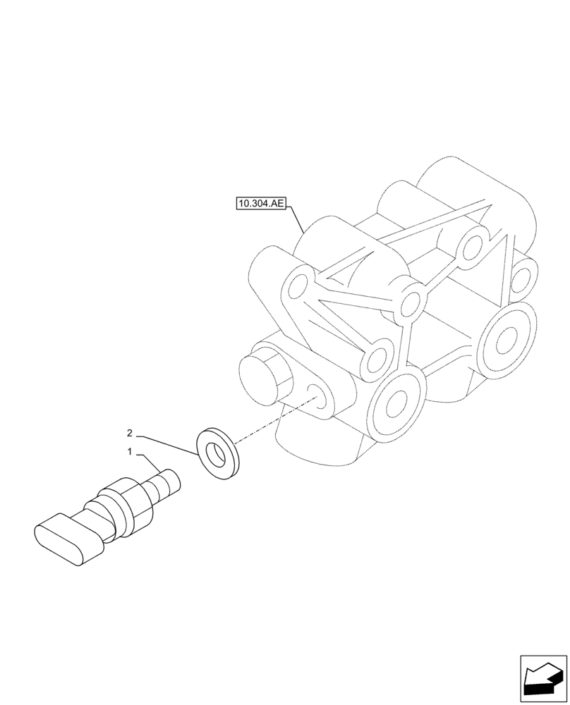 Схема запчастей Case AQ-4HK1XASS01 - (55.013.AB) - ENGINE, OIL, PRESSURE SWITCH (55) - ELECTRICAL SYSTEMS