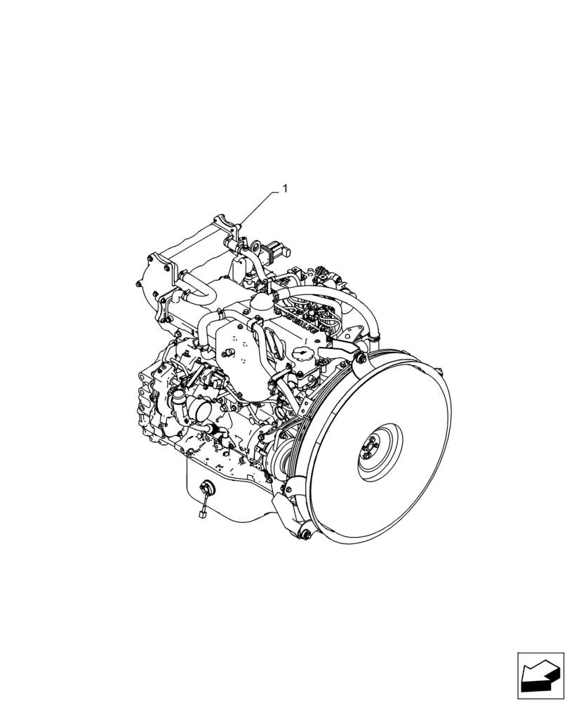 Схема запчастей Case AQ-4HK1XASS01 - (10.001.AD[01]) - ENGINE, ASSY (10) - ENGINE