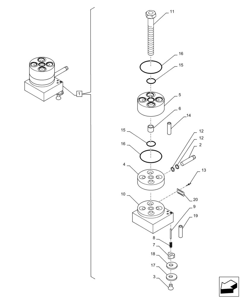 Схема запчастей Case CX250D LC LR - (35.359.AW) - VAR - 461558 - VALVE, SELECTOR, CONTROL PATTERN SELECTION (35) - HYDRAULIC SYSTEMS