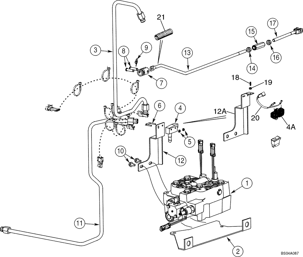 Схема запчастей Case 40XT - (08-03) - HYDRAULICS - SELF-LEVELING, DUAL (08) - HYDRAULICS