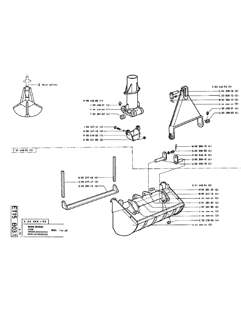 Схема запчастей Case TC45 - (136) - GRAB 