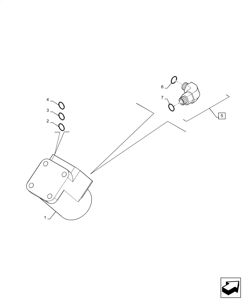 Схема запчастей Case 570NXT - (41.200.CJ) - STEERING VALVE, STANDARD (41) - STEERING