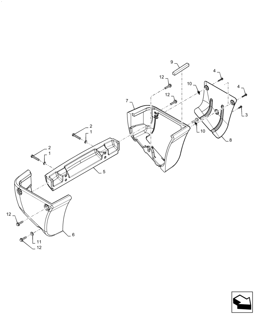 Схема запчастей Case TR320 - (39.140.01) - COUNTERWEIGHT (39) - FRAMES AND BALLASTING