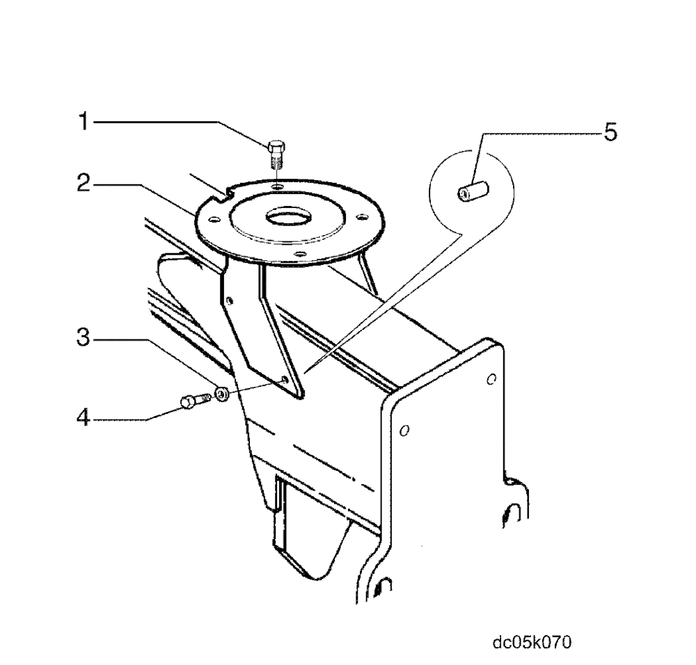 Схема запчастей Case 885B - (06-15[01]) - SPARE TYRE SUPPORT (06) - POWER TRAIN