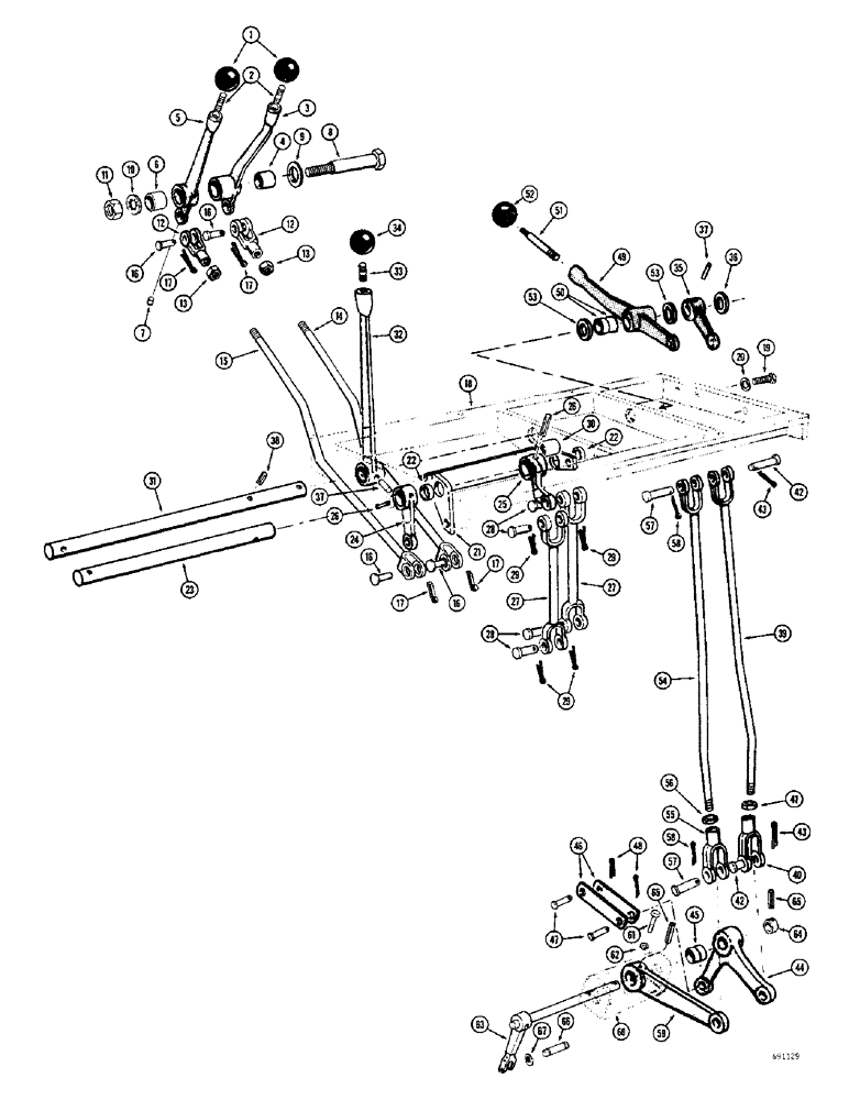 Схема запчастей Case W9B - (138) - TRANSMISSION CONTROLS (06) - POWER TRAIN