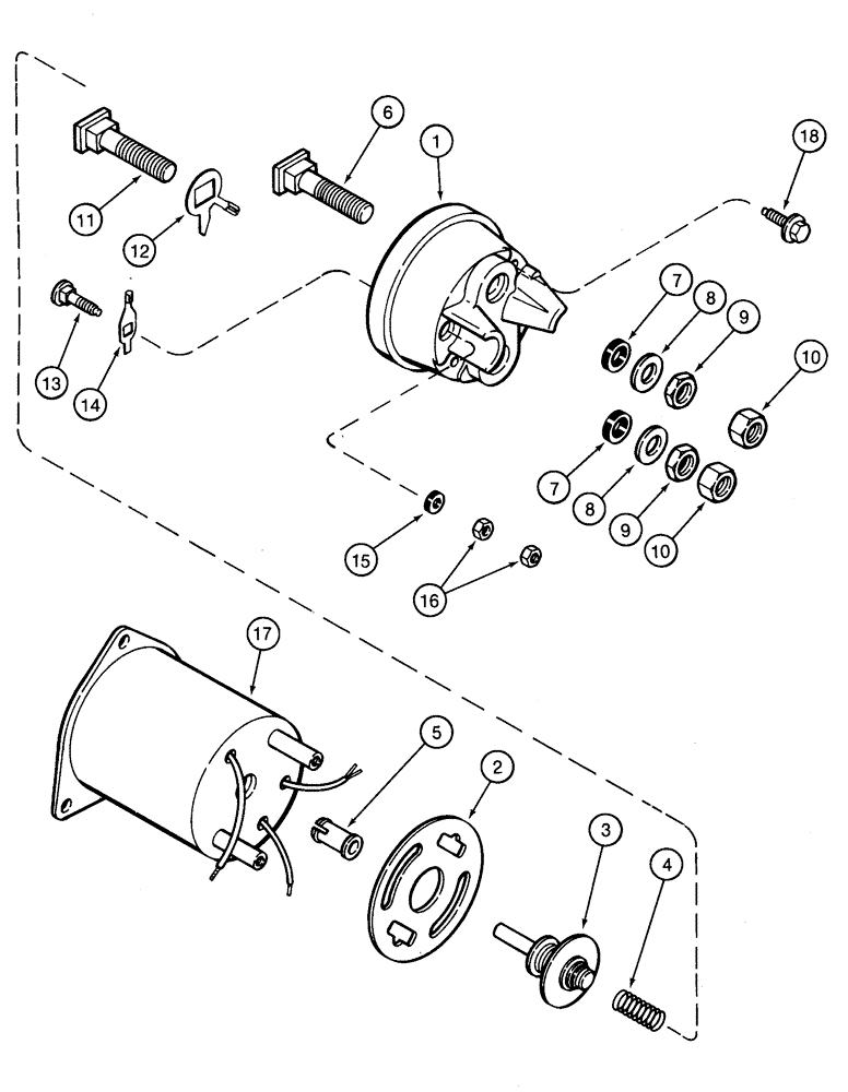 Схема запчастей Case 921C - (04-03) - SOLENOID - STARTER (04) - ELECTRICAL SYSTEMS