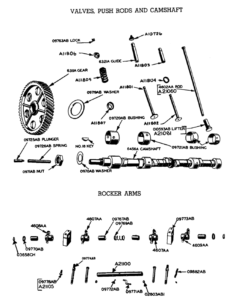 Схема запчастей Case W9 - (008) - DIESEL ENGINE, VALVES, PUSH RODS AND CAMSHAFT, SET OF VALVE GRIND GASKETS (02) - ENGINE