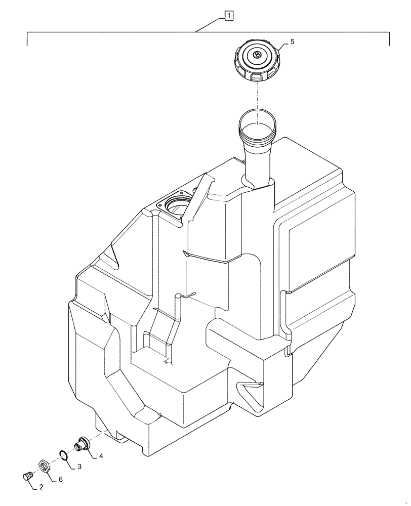 Схема запчастей Case TR310 - (10.216.AI) - FUEL TANK (10) - ENGINE