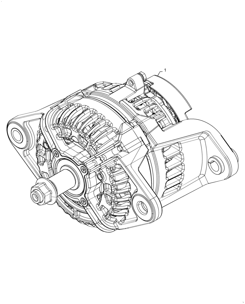 Схема запчастей Case SR270 - (55.301.AA) - ALTERNATOR (55) - ELECTRICAL SYSTEMS