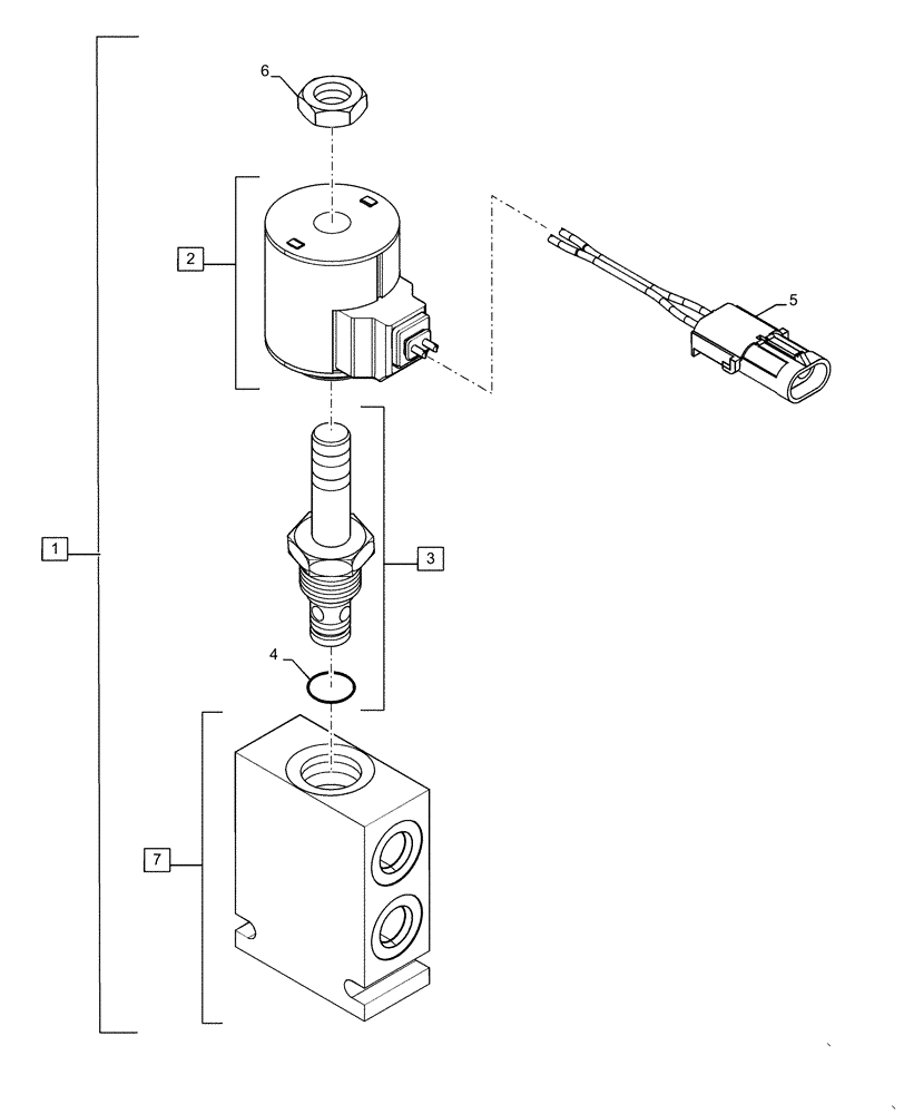 Схема запчастей Case 621F - (35.701.CC) - COUPLER LOCKING VALVE ASSEMBLY (35) - HYDRAULIC SYSTEMS