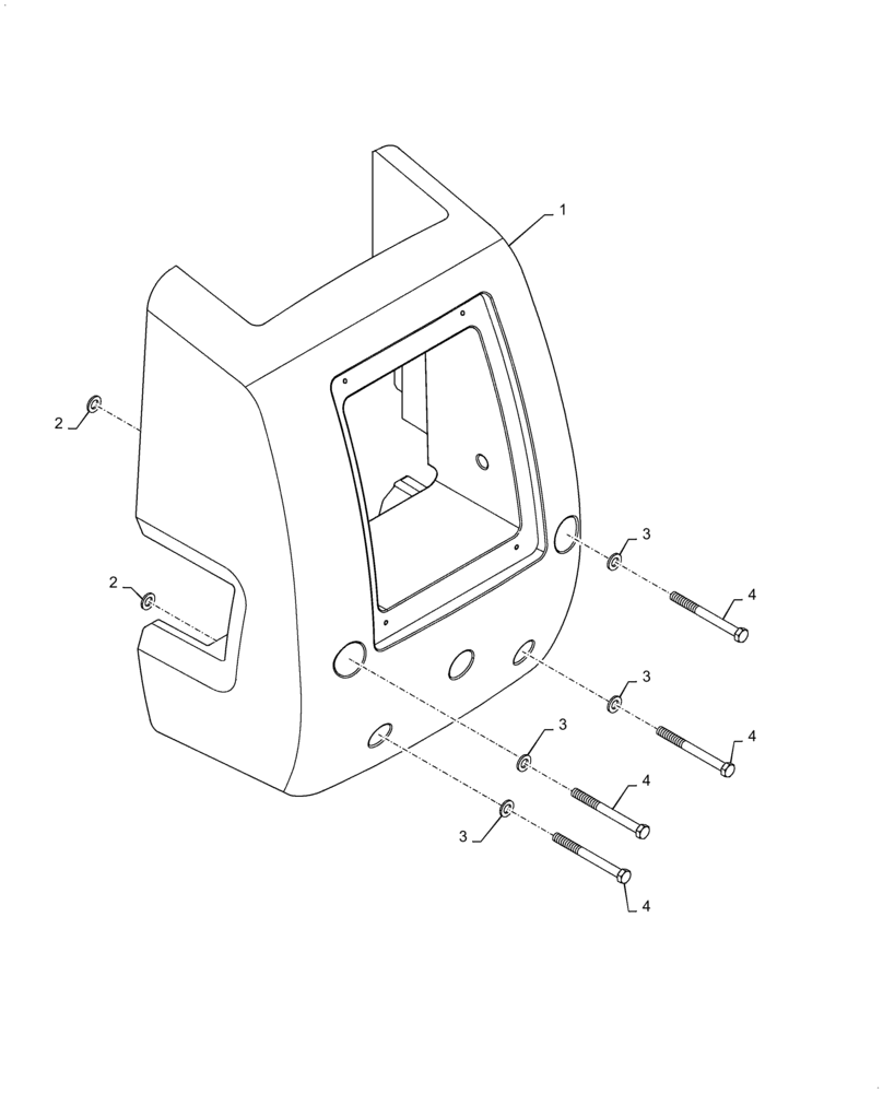 Схема запчастей Case 586H - (39.140.AM[01]) - COUNTERWEIGHT, 6000 POUNDS (39) - FRAMES AND BALLASTING