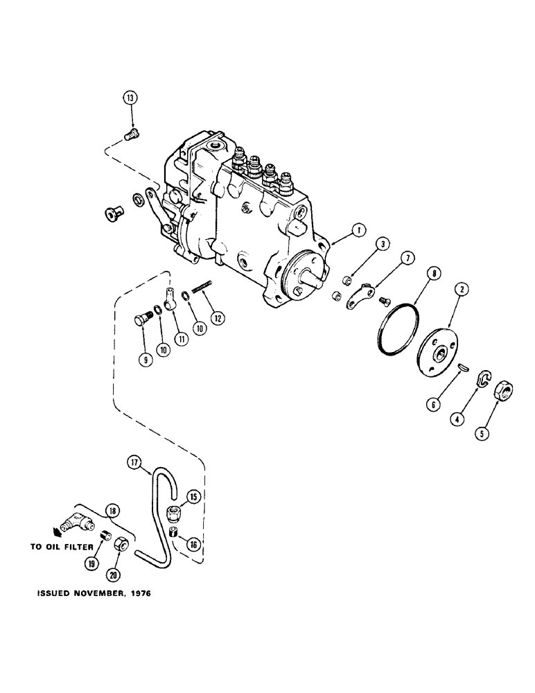 Схема запчастей Case 400C - (049A) - A59134 FUEL INJECTION PUMP, (336B) DIESEL ENGINE, W/O TURBO-CHARGER, W/O HAND PRIMER PUMP OR FILTER (03) - FUEL SYSTEM