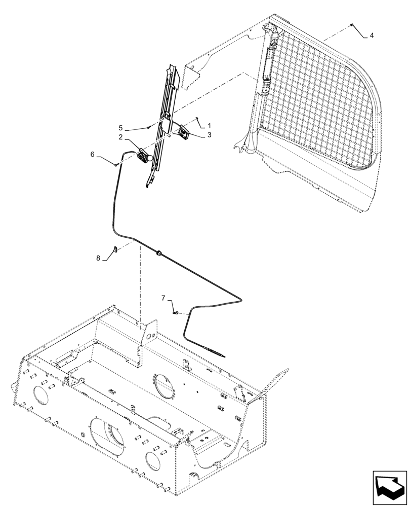 Схема запчастей Case SV185 - (10.220.AA[02]) - LEVER THROTTLE CONTROL (SR175, SV185) (10) - ENGINE