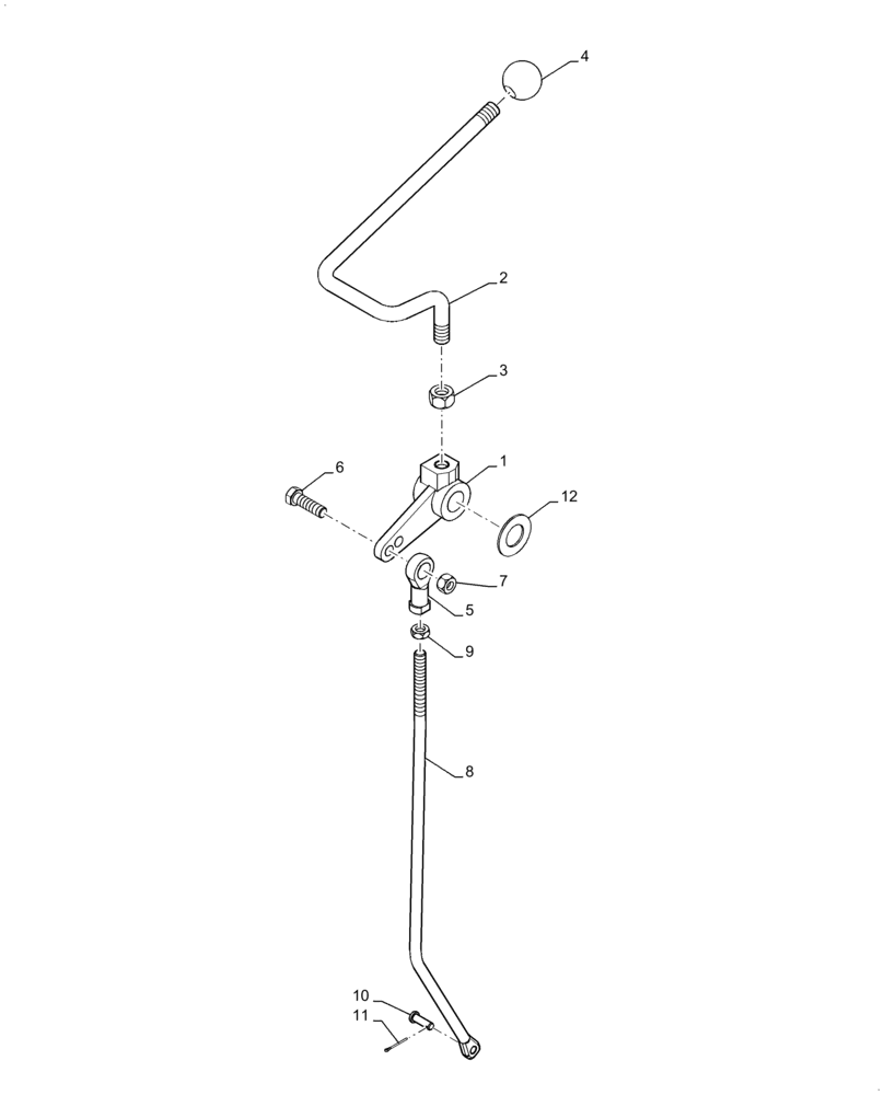 Схема запчастей Case 586H - (35.355.AD[01]) - LEVER ASSY & KNOB, 4-SPOOL VALVE (35) - HYDRAULIC SYSTEMS