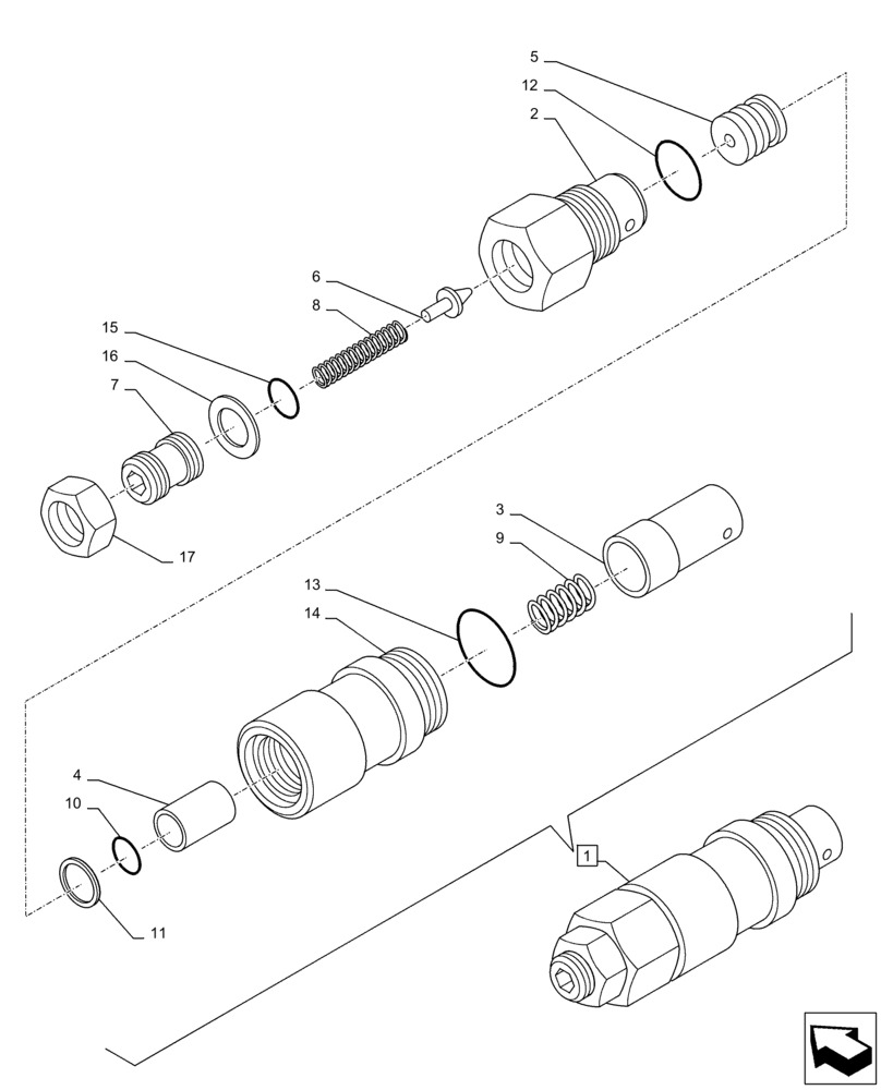 Схема запчастей Case CX300D LC - (35.359.AY[02]) - VAR - 461869, 461871 - RELIEF VALVE, HAMMER CIRCUIT, AUXILIARY, CIRCUIT, SHEARS, HIGH FLOW, W/ ELECTRICAL PROPORTIONAL CONTROL, COMPONENTS (35) - HYDRAULIC SYSTEMS