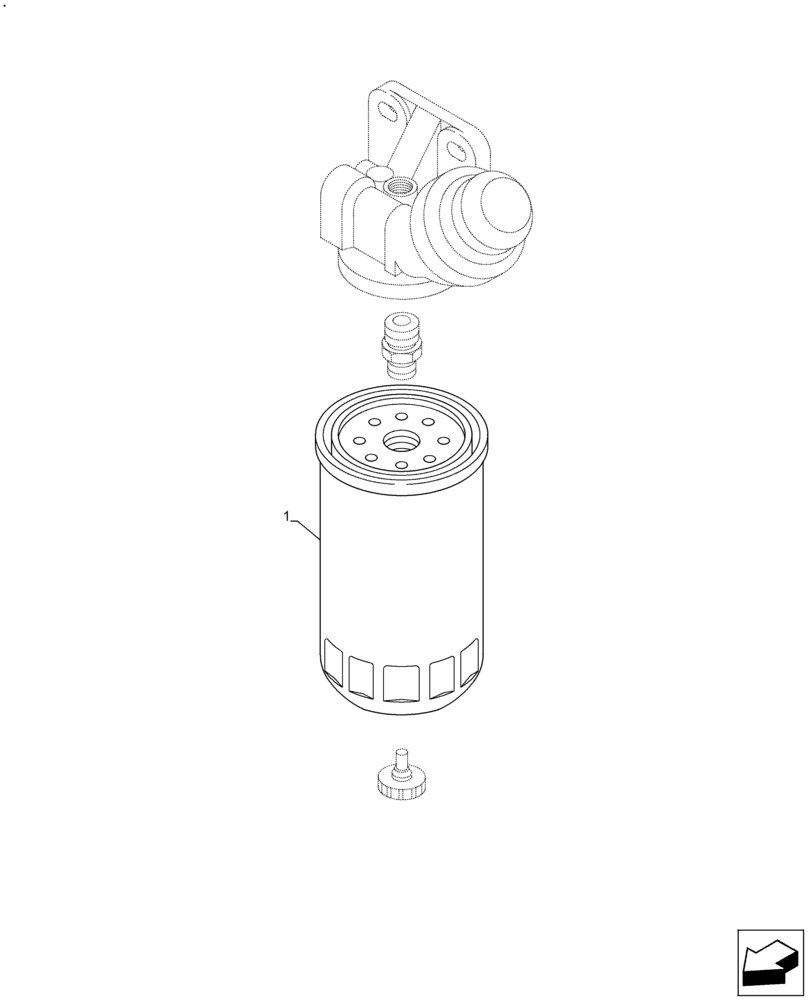 Схема запчастей Case F2CFE614B B006 - (10.206.AO) - PRE - FILTER (10) - ENGINE