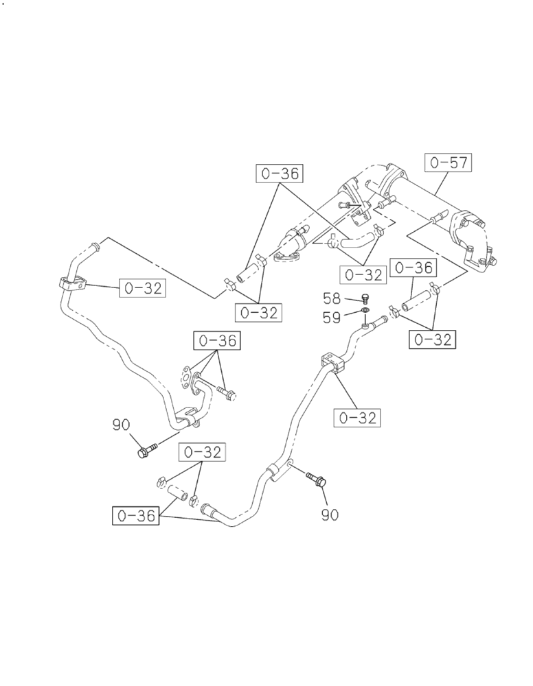 Схема запчастей Case CX210C LR - (10.400.04[02]) - ENGINE WATER CIRCUIT (10) - ENGINE