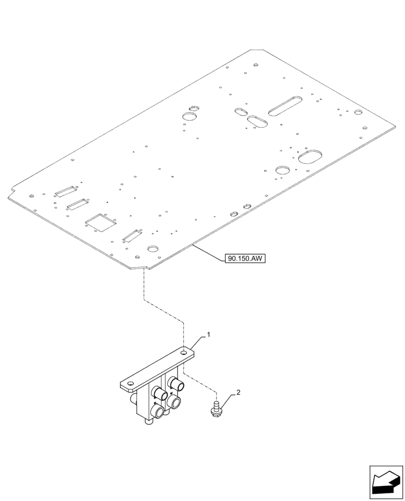 Схема запчастей Case CX300D LC - (35.355.AP) - STD + VAR - 461558 - JOYSTICK, DRAIN, BLOCK, VALVE (35) - HYDRAULIC SYSTEMS