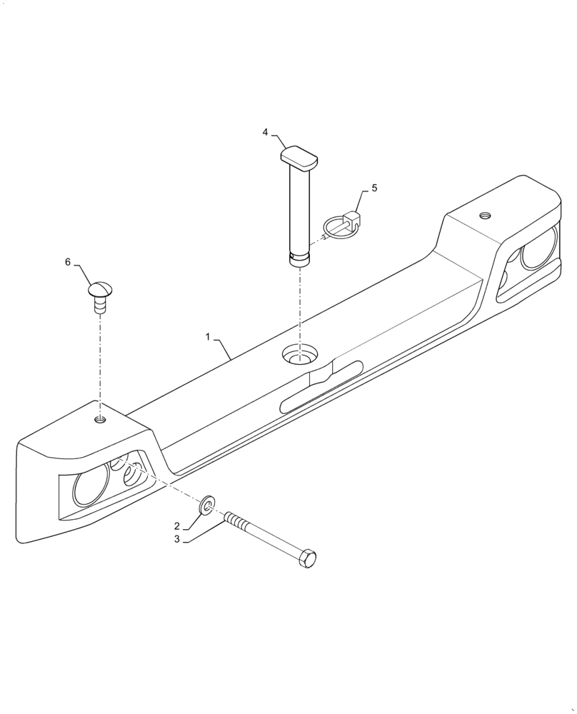 Схема запчастей Case 1221F - (39.140.AM) - COUNTERWEIGHT MOUNTING, SER# 0006 AND AFTER (39) - FRAMES AND BALLASTING