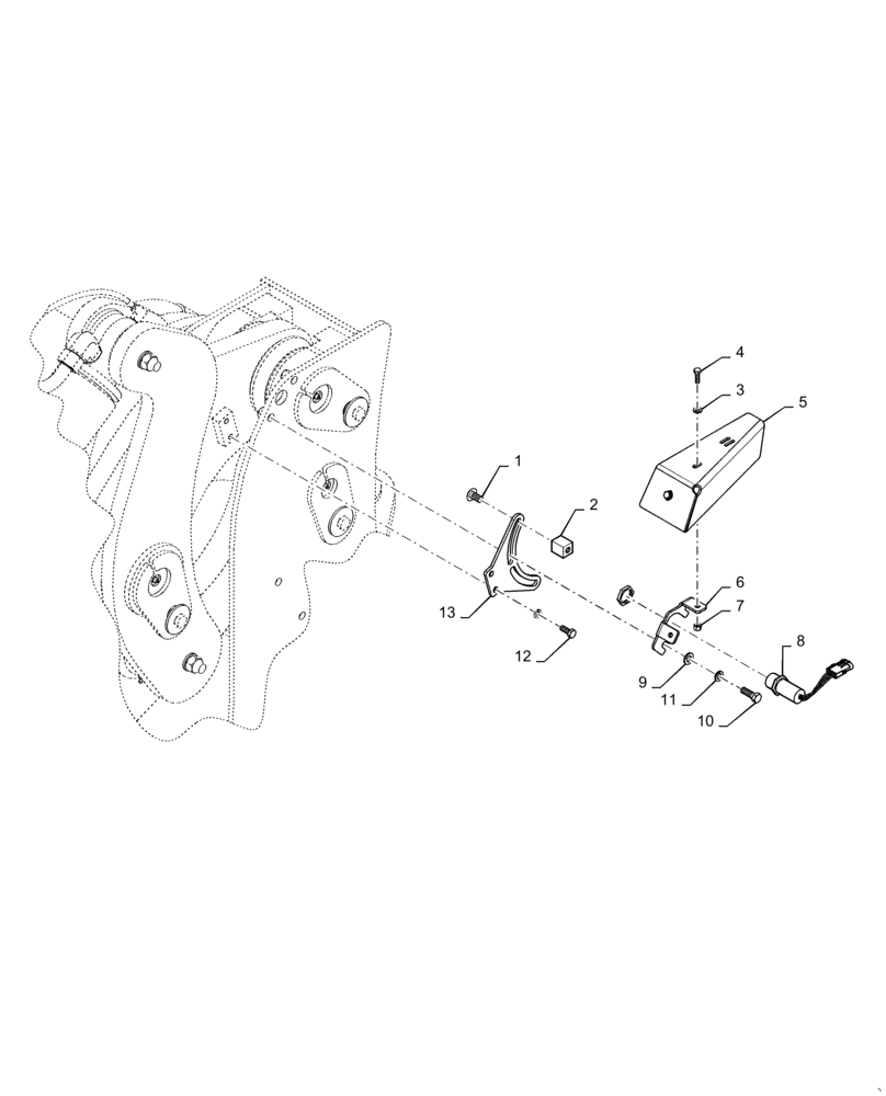 Схема запчастей Case 721F - (55.415.AB[01]) - BUCKET HEIGHT AND RETURN TO TRANSPORT CONTROL, XT/TC (55) - ELECTRICAL SYSTEMS