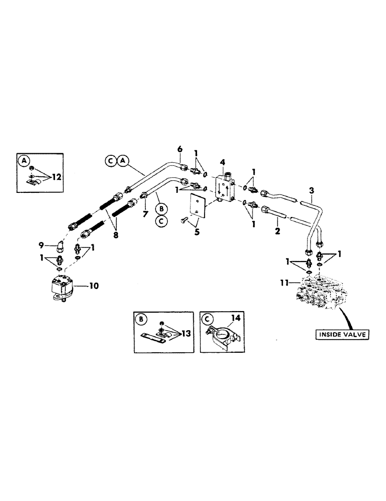 Схема запчастей Case 40YC - (119) - SWING MOTOR HYDRAULICS (07) - HYDRAULIC SYSTEM