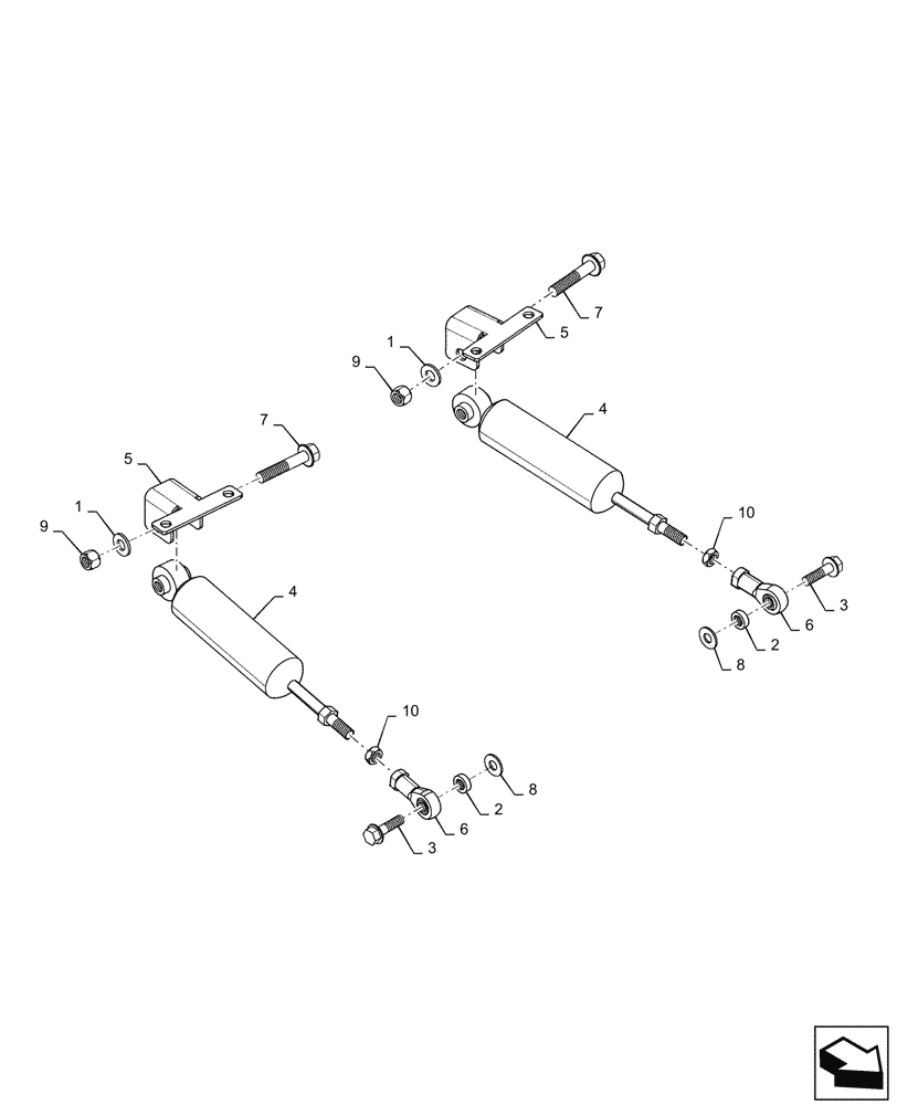 Схема запчастей Case SR200 - (29.200.AM[02]) - CONTROL REDUCER (29) - HYDROSTATIC DRIVE