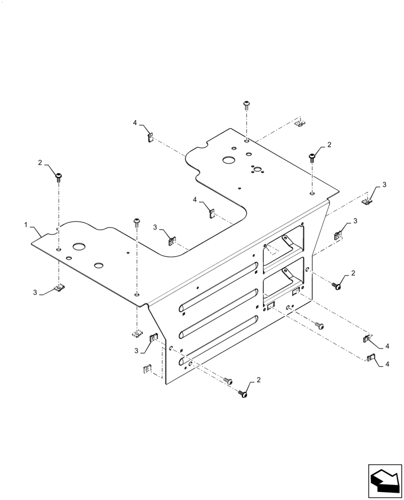 Схема запчастей Case SR270 - (29.200.AI[05]) - HANDLE MOUNTING W/ EH (20-MAY-2015 & PRIOR) (29) - HYDROSTATIC DRIVE