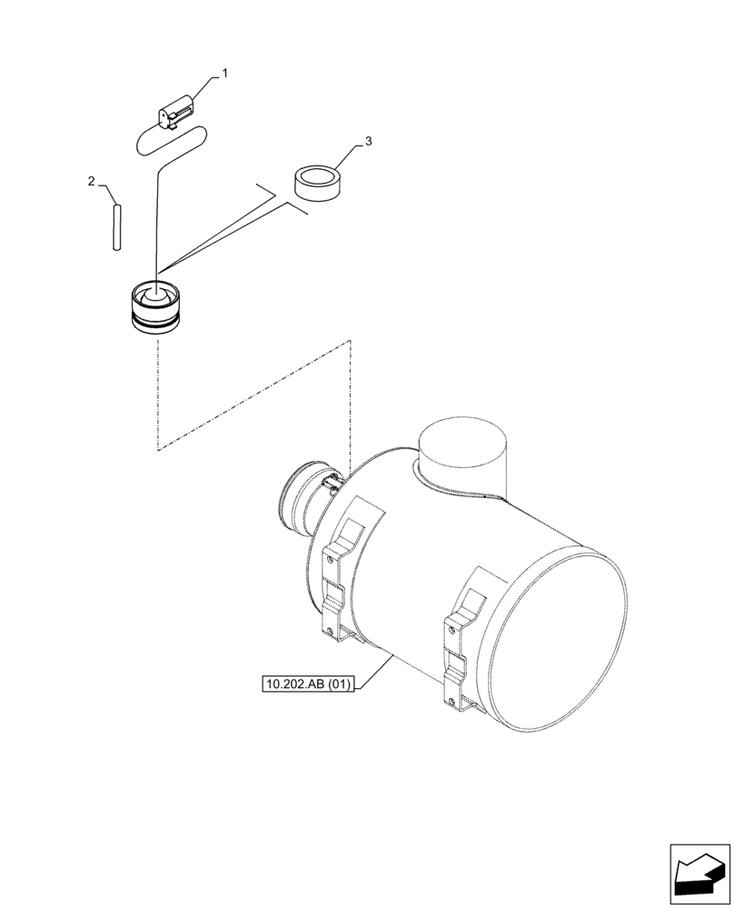 Схема запчастей Case CX300D LC - (55.014.AC) - STD + VAR - 488031 - AIR CLEANER, VACUUM GAUGE (55) - ELECTRICAL SYSTEMS