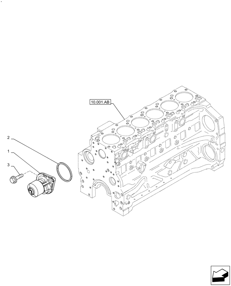 Схема запчастей Case F4DFE6132 B007 - (10.400.BB) - WATER PUMP (10) - ENGINE