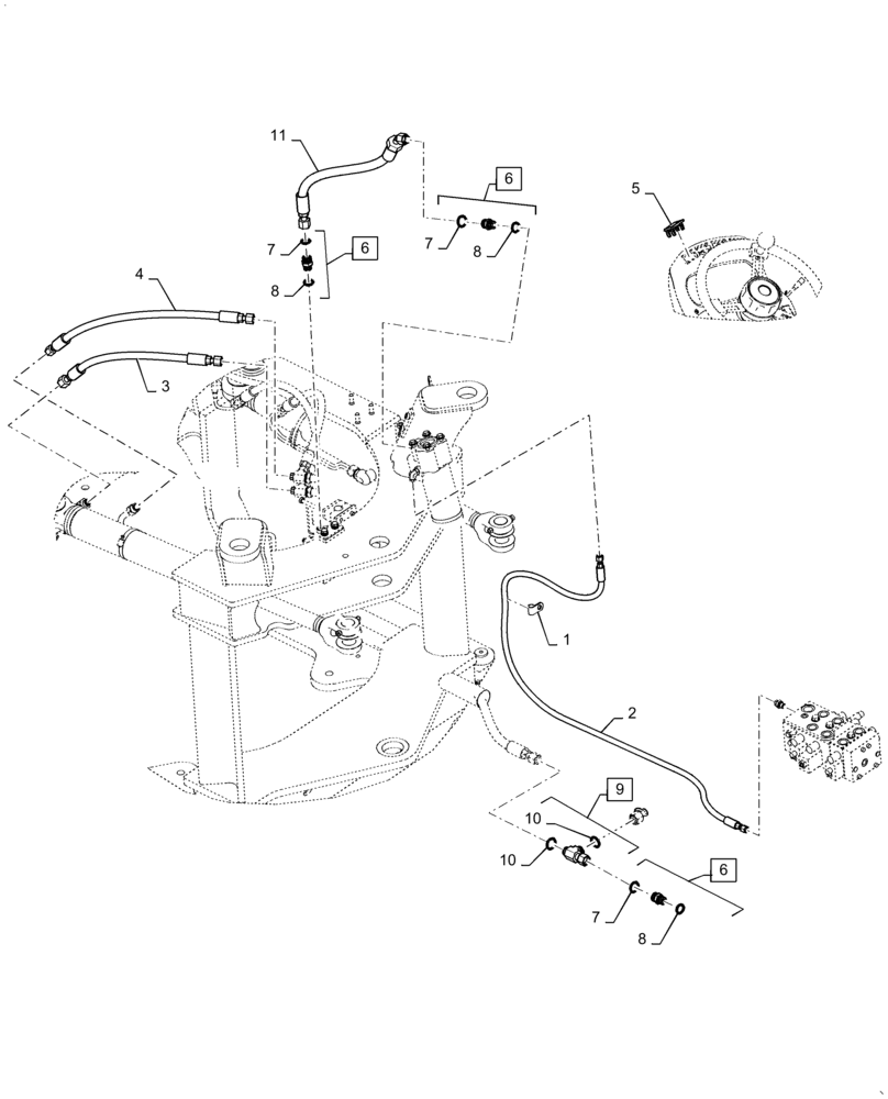 Схема запчастей Case 621F - (41.200.AO[01]) - STANDARD STEERING NO JOYSTICK (41) - STEERING