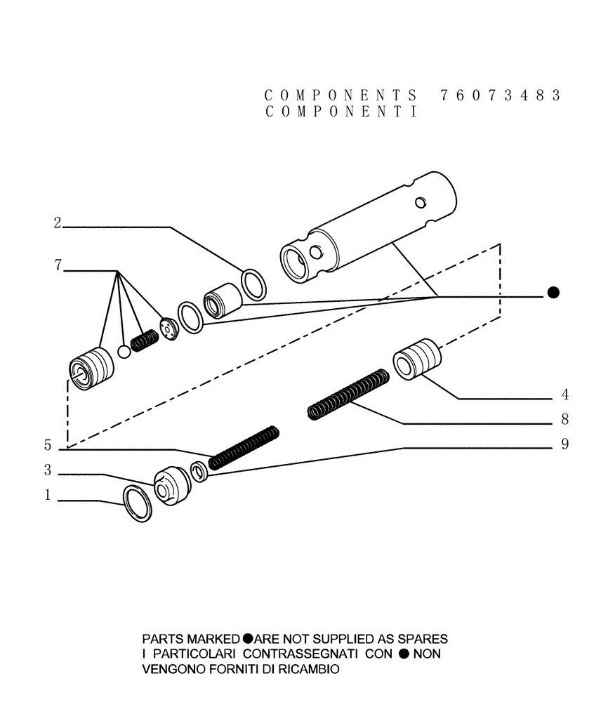 Схема запчастей Case 1850K - (1.211[09]) - TRANSMISSION - TRIMMER VALVE Hydrostatic Transmission