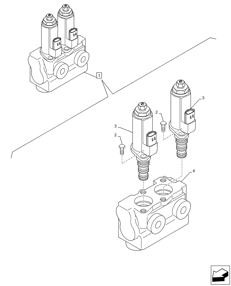 Схема запчастей Case CX350D LC - (35.360.AI[02]) - VAR - 461869, 461871 - HAMMER CIRCUIT, SOLENOID VALVE, SHEARS, HIGH FLOW, W/ ELECTRICAL PROPORTIONAL CONTROL (35) - HYDRAULIC SYSTEMS