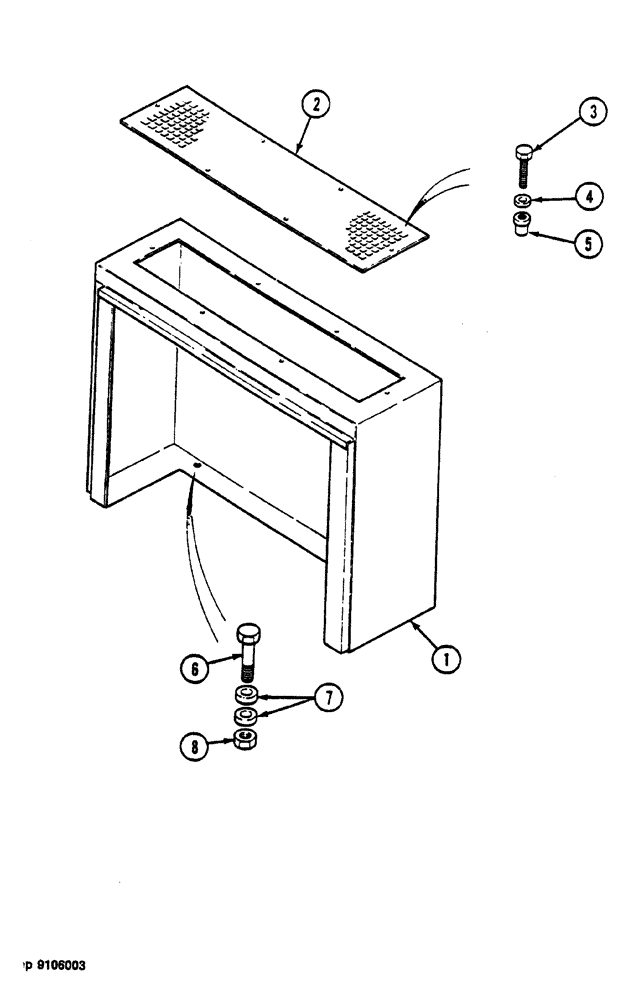 Схема запчастей Case 1088 - (150) - SUCTION BOX (35) - HYDRAULIC SYSTEMS