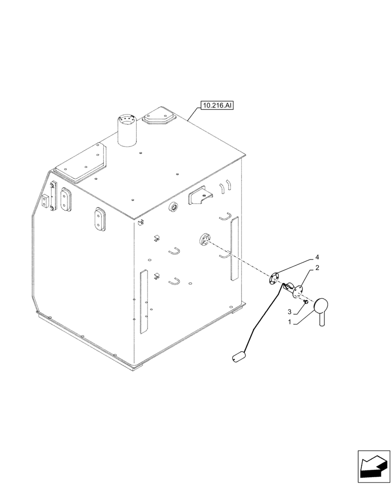 Схема запчастей Case CX350D LC - (55.011.AC) - FUEL TANK, LEVEL, SENSOR (55) - ELECTRICAL SYSTEMS