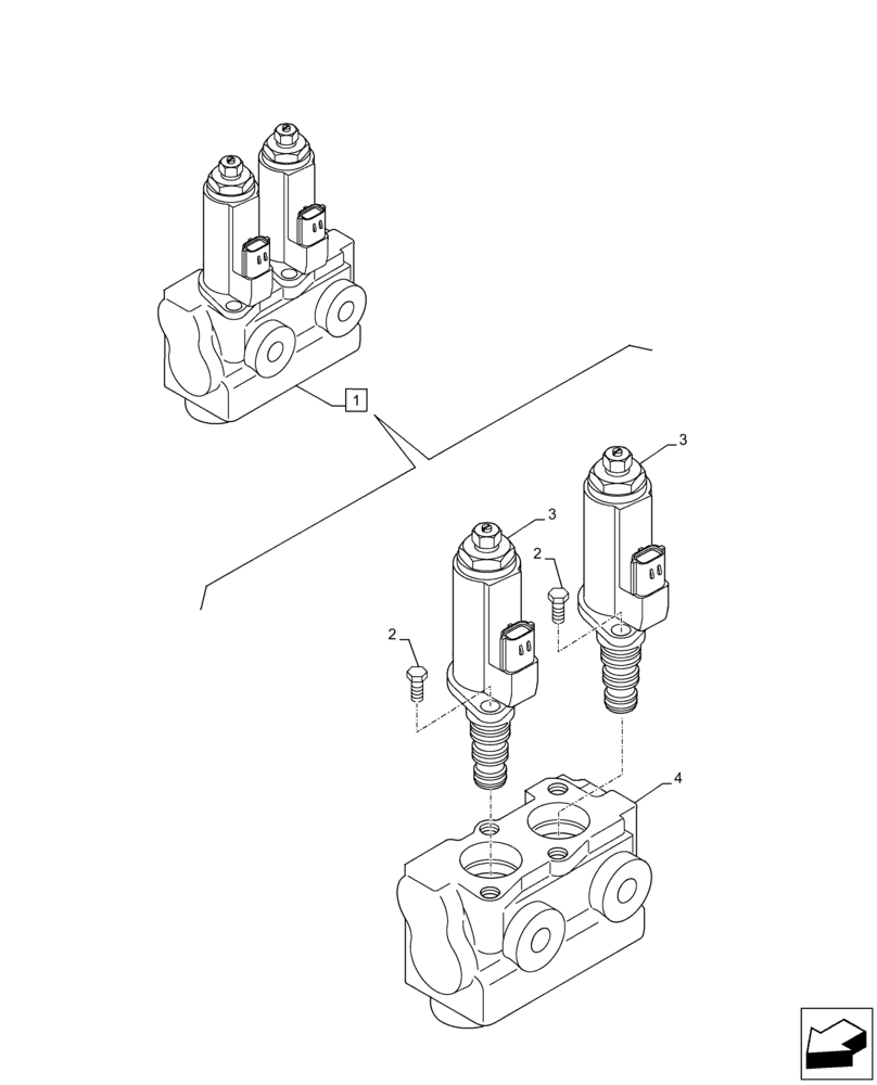 Схема запчастей Case CX350D LC - (35.360.AG) - VAR - 461863 - SOLENOID VALVE, CLAMSHELL BUCKET, ROTATION, W/ ELECTRICAL PROPORTIONAL CONTROL (35) - HYDRAULIC SYSTEMS