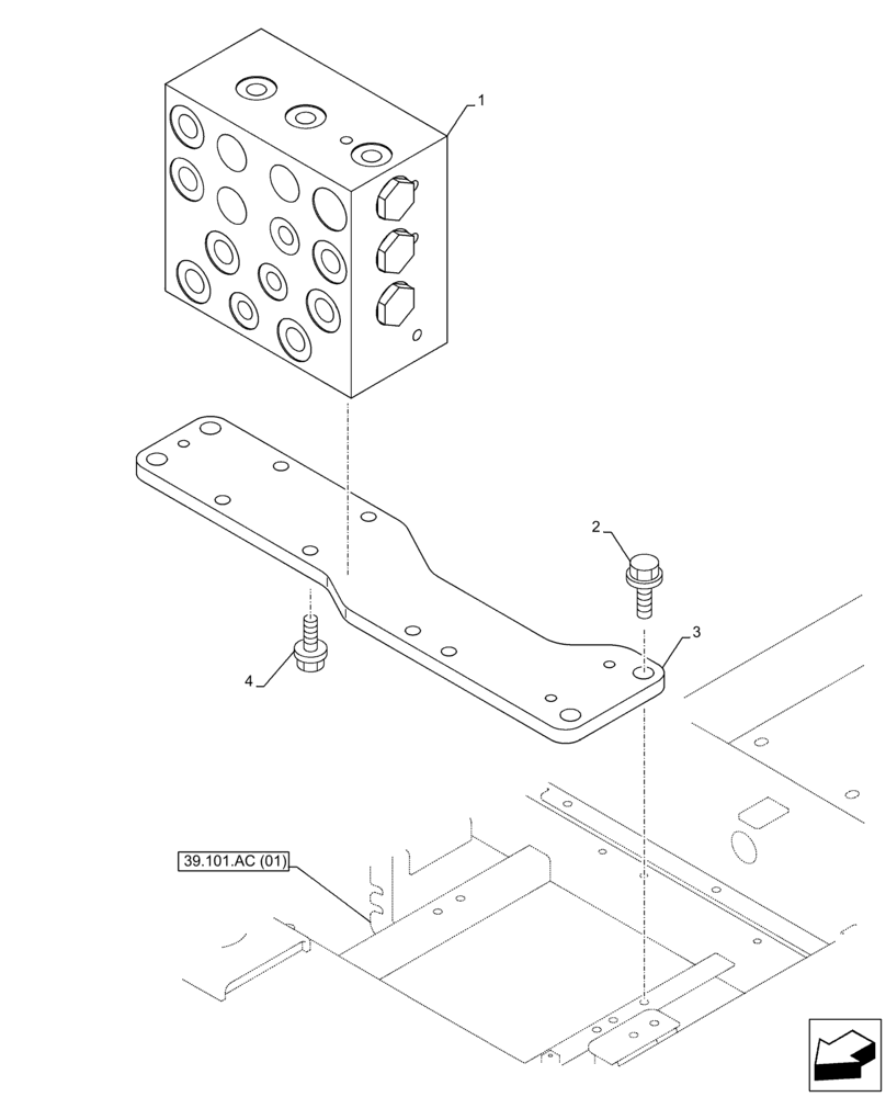 Схема запчастей Case CX350D LC - (35.355.AR[01]) - JOYSTICK, CUSHION, VALVE (35) - HYDRAULIC SYSTEMS