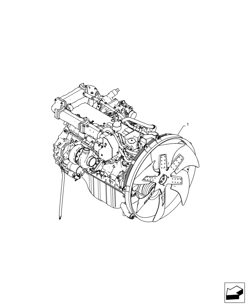 Схема запчастей Case AQ-6HK1XASS01-02 - (10.001.AD[01]) - ENGINE, ASSY (10) - ENGINE