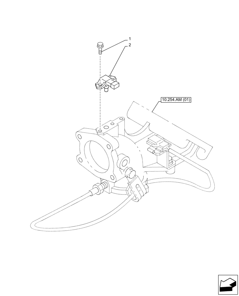 Схема запчастей Case AQ-6HK1XASS01-02 - (55.014.AI) - ENGINE, TEMPERATURE SENDER (55) - ELECTRICAL SYSTEMS